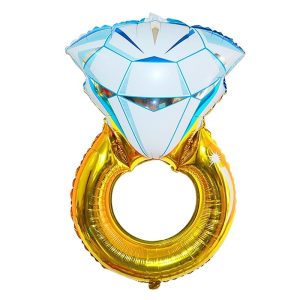 Toptan Tek Taş Yüzük Folyo Balon