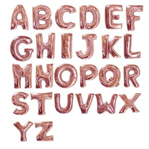 Toptan Harf Folyo Balon 40 inç Rose Gold Renk