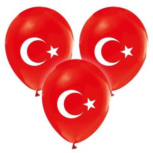 Toptan Türk Bayrağı Baskılı Balon
