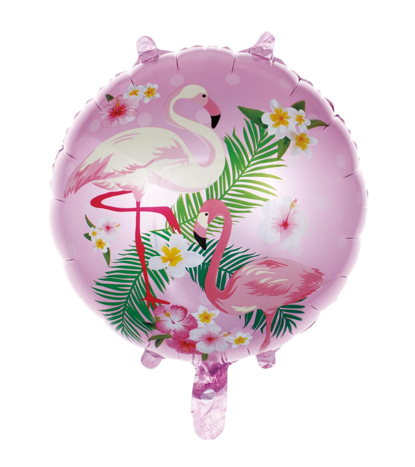 Toptan Flamingo Yuvarlak 18 İnç Folyo Balon Pembe