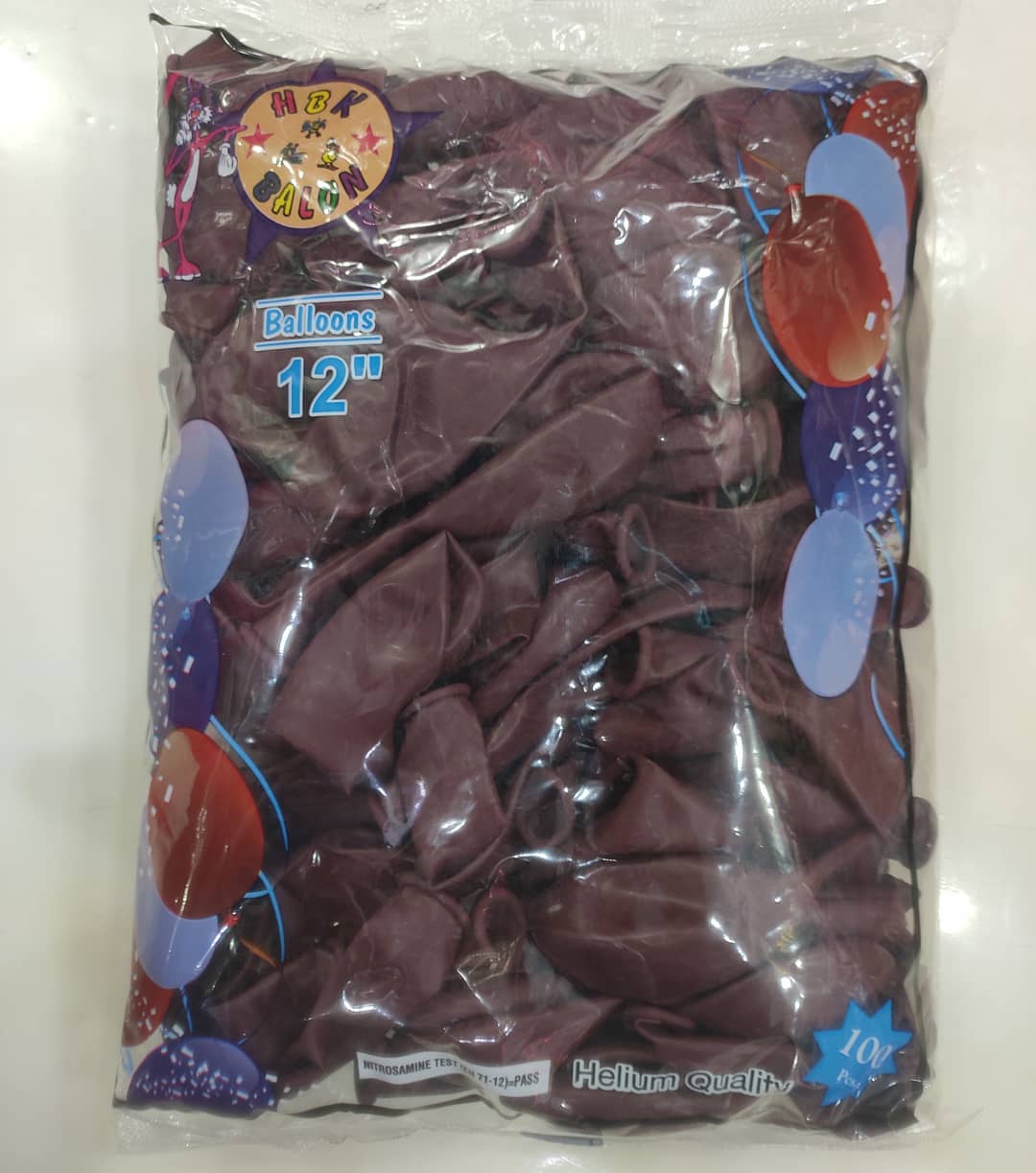 Toptan Hbk Bordo Pastel Balon 100 Adet
