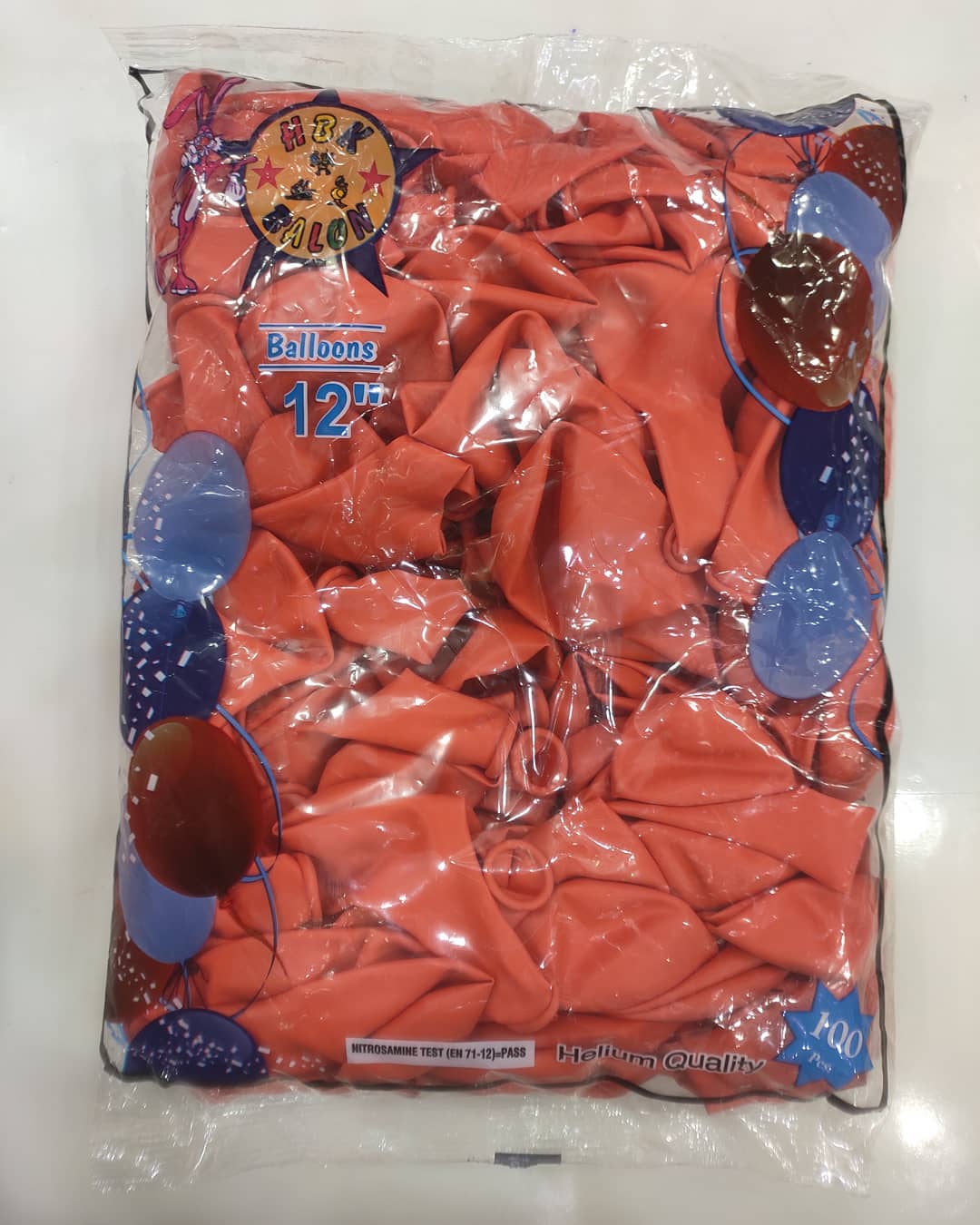 Toptan Hbk Turuncu Pastel Balon 100 Adet