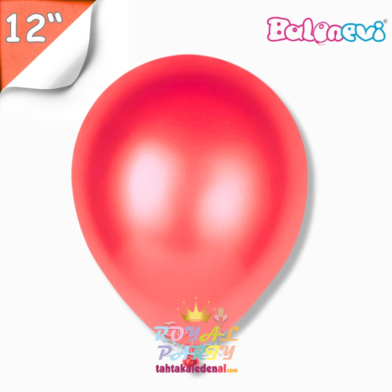 Toptan Balonevi Kırmızı Metalik Balon