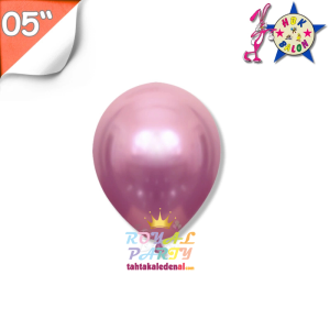 Toptan Hbk Pembe 5’inç Mini Krom Balon