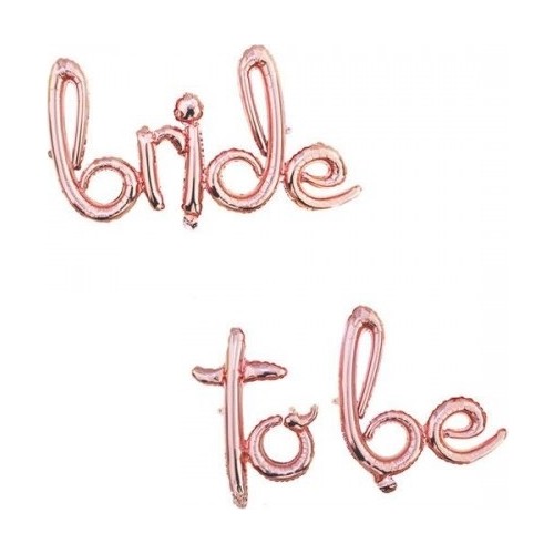 Toptan Bride To Be İmza Rose Gold Folyo Balon Set