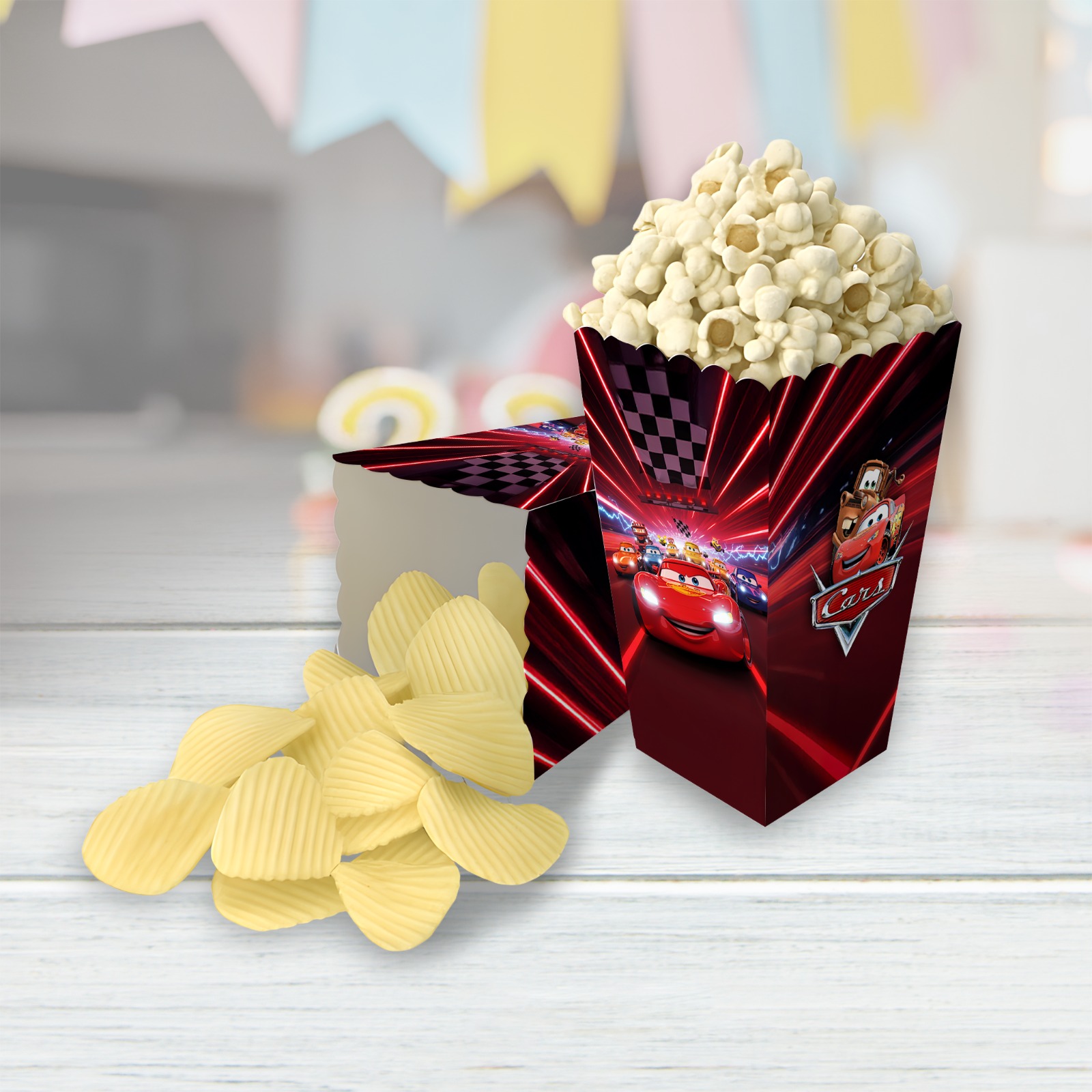 Cars Driven Towın Mısır Kutusu Popcorn Kutusu Toptan