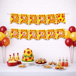 Toptan Sarı Kırmızı İyi Ki Doğdun Banner