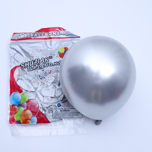 Toptan İthal Gümüş Krom Balon