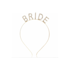 Toptan Bride Gold Taçlı Lüks Taşlı Taç