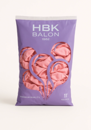Toptan HBK 11 Inç Pembe Pastel Balon