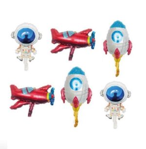 Toptan Astronot 6'lı Folyo Balon Set