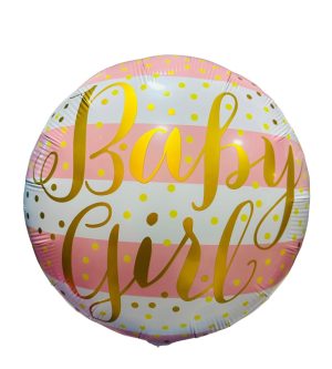 Toptan Baby Boy Pembe Beyaz 18 inç Folyo Balon