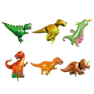 Toptan Dinozor 6'lı Folyo Balon Set