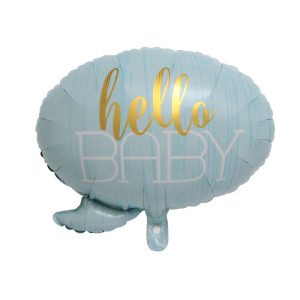 Toptan Hello Baby Mavi Folyo Balon 60 cm