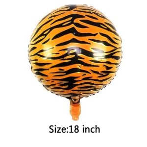 Toptan Kaplan Çizgili 18 inç Folyo Balon