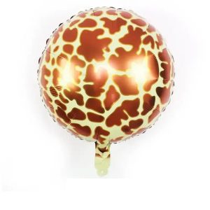Toptan Zürafa Çizgili 18 inç Folyo Balon