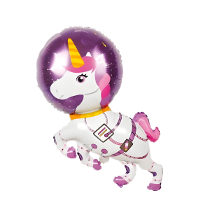 Toptan Astronot Unicorn Folyo Balon