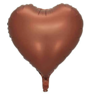 Toptan Kartelasız Çikolata Retro Saten Kalp Folyo Balon