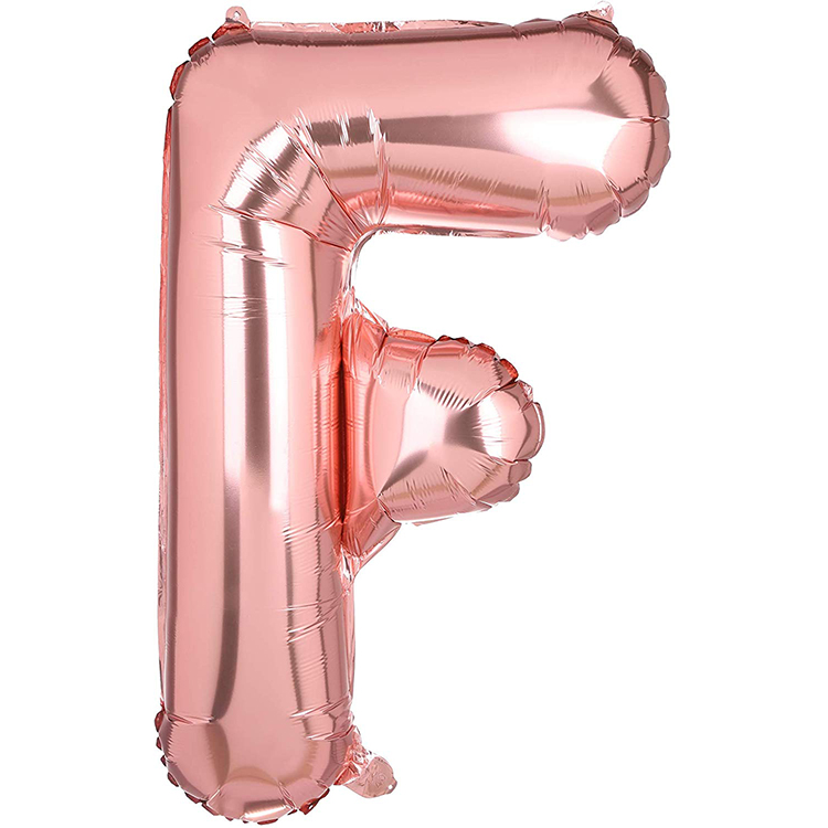 Toptan F Harf İthal 16 İnç Rose Gold Folyo Balon