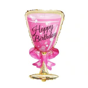 Toptan Kadeh Pembe Folyo Balon