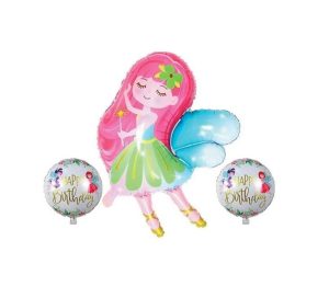 Toptan Peri Kız 3’Lü Folyo Balon Set