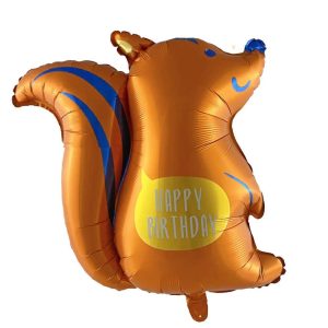 Toptan Sincap Happy Birthday Folyo Balon