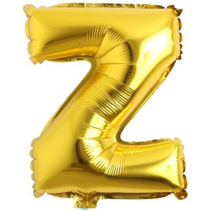 Toptan Z Harf İthal 16 İnç Gold Altın Folyo Balon