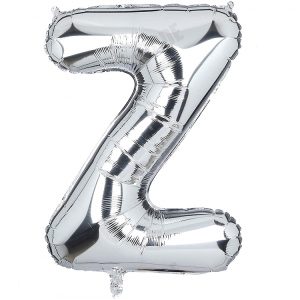 Toptan Z Harf İthal 40 İnç Gümüş Folyo Balon