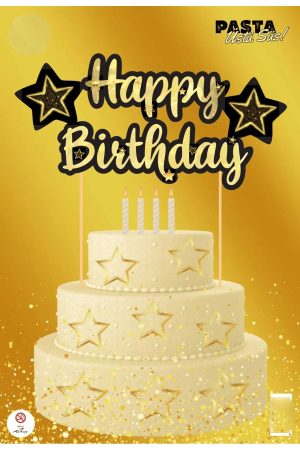 Toptan Gold Pasta Üstü Kürdan Süs