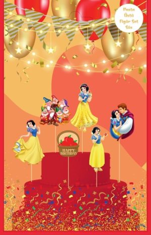Toptan Pamuk Prensses Pasta Üstü Figür Süs Set