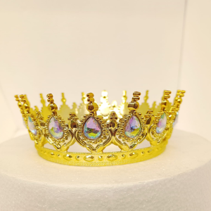 Toptan Gold Holografik Tam Tur Pasta Tacı