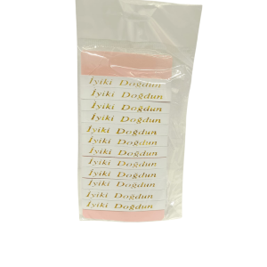 Toptan Deri İyiki Doğdun Beyaz Gold Bileklik