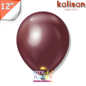 Toptan Kalisan 12’inç Bordo (Burgundy) Krom Balon