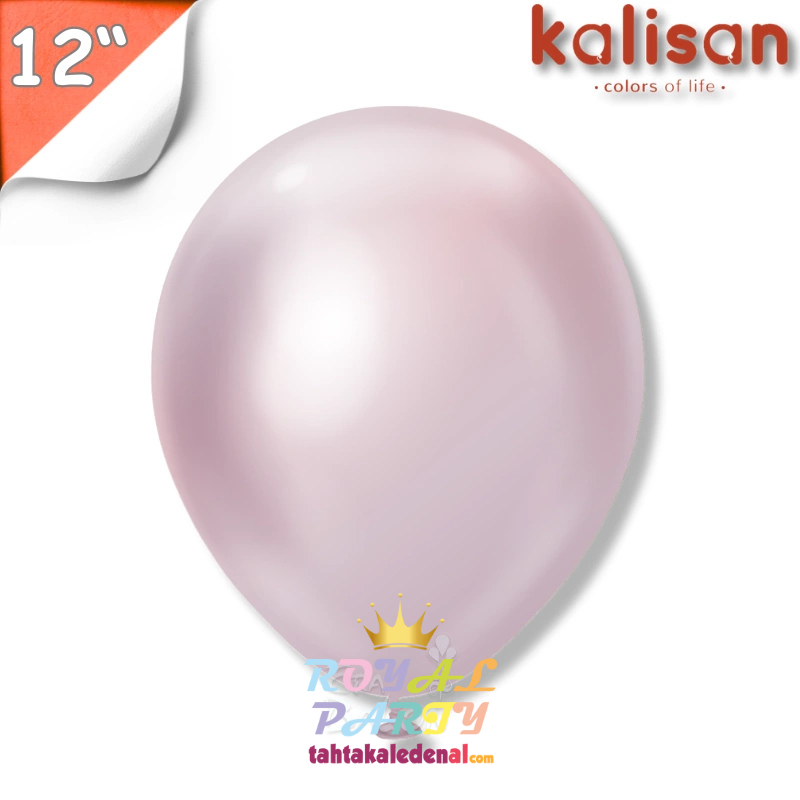 Toptan Kalisan 12’inç Pembe Altın (Pink Gold) Krom Balon