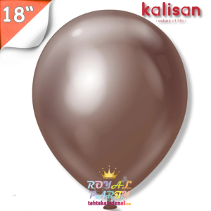 Toptan Kalisan 18 inç Çikolata Kahve Jumbo Krom Balon