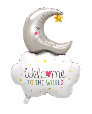 Toptan Aylı Bulut Folyo Balon