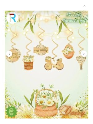 Toptan Papatya 3D Lüks Tavan Sarkıt Süs