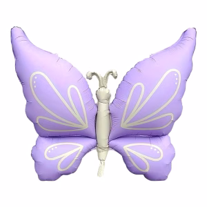 Toptan Retro Mor Kelebek Folyo Balon