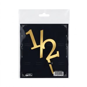 Toptan 1/2 Pasta Üzeri Gold Pleksi Pasta Süsü