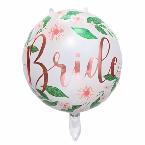 Toptan Yuvarlak Bride Folyo Balon