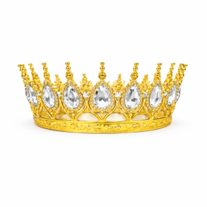 Toptan Gold Gümüs Tam Tur Pasta Tacı