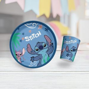 Toptan Stitch Karton Tabak Bardak Set